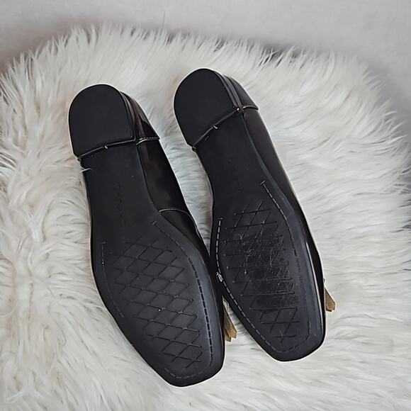 Rialto Pewter Flats Loafers Metallic Silver with Kiltie Vegan Azalea - Picture 7 of 8